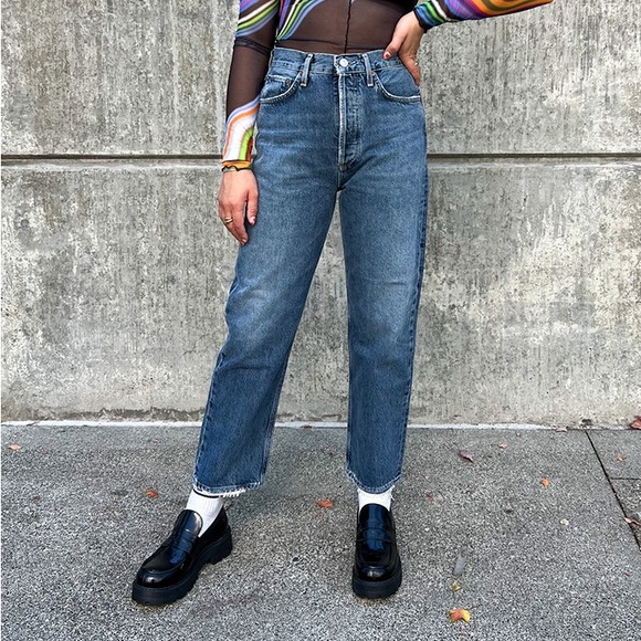 Agolde 90’s Crop Straight Jeans - Picture 7 of 8